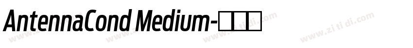 AntennaCond Medium字体转换